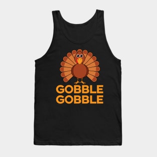 'Gobble Gobble ' Funny Thanksgiving Turkey Tank Top